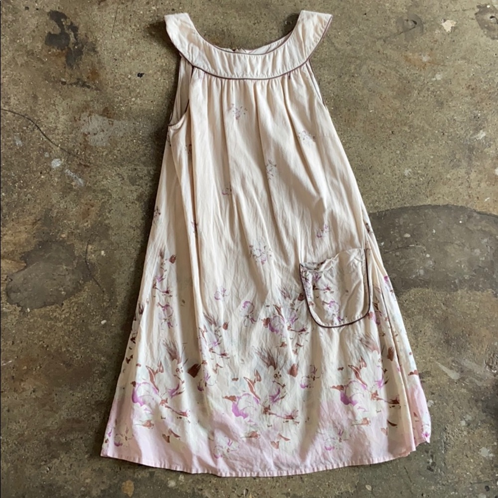 Tan Knee-Length Nick & Mo Dress
